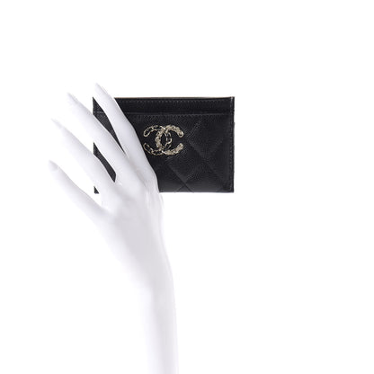 Chanel Caviar Quilted French New Wave Card Holder Black 2 of 9