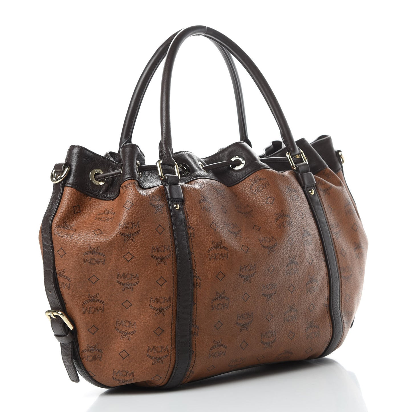 Visetos Drawstring Shopper Cognac
