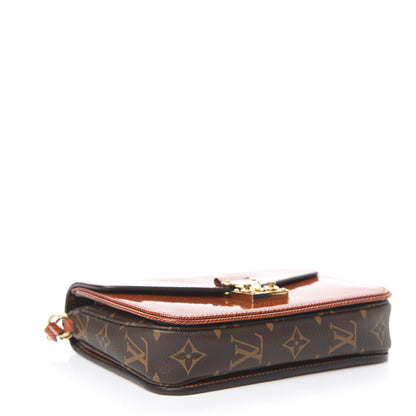 Louis Vuitton Shiny Epi Monogram Pochette Metis Mini Brown 4 of 9