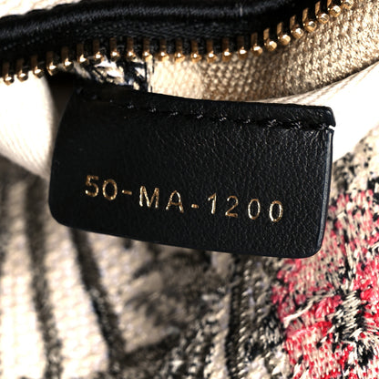 Christian Dior Canvas Embroidered Mille Fleurs Medium Lady D-Lite Multicolor 7 of 10