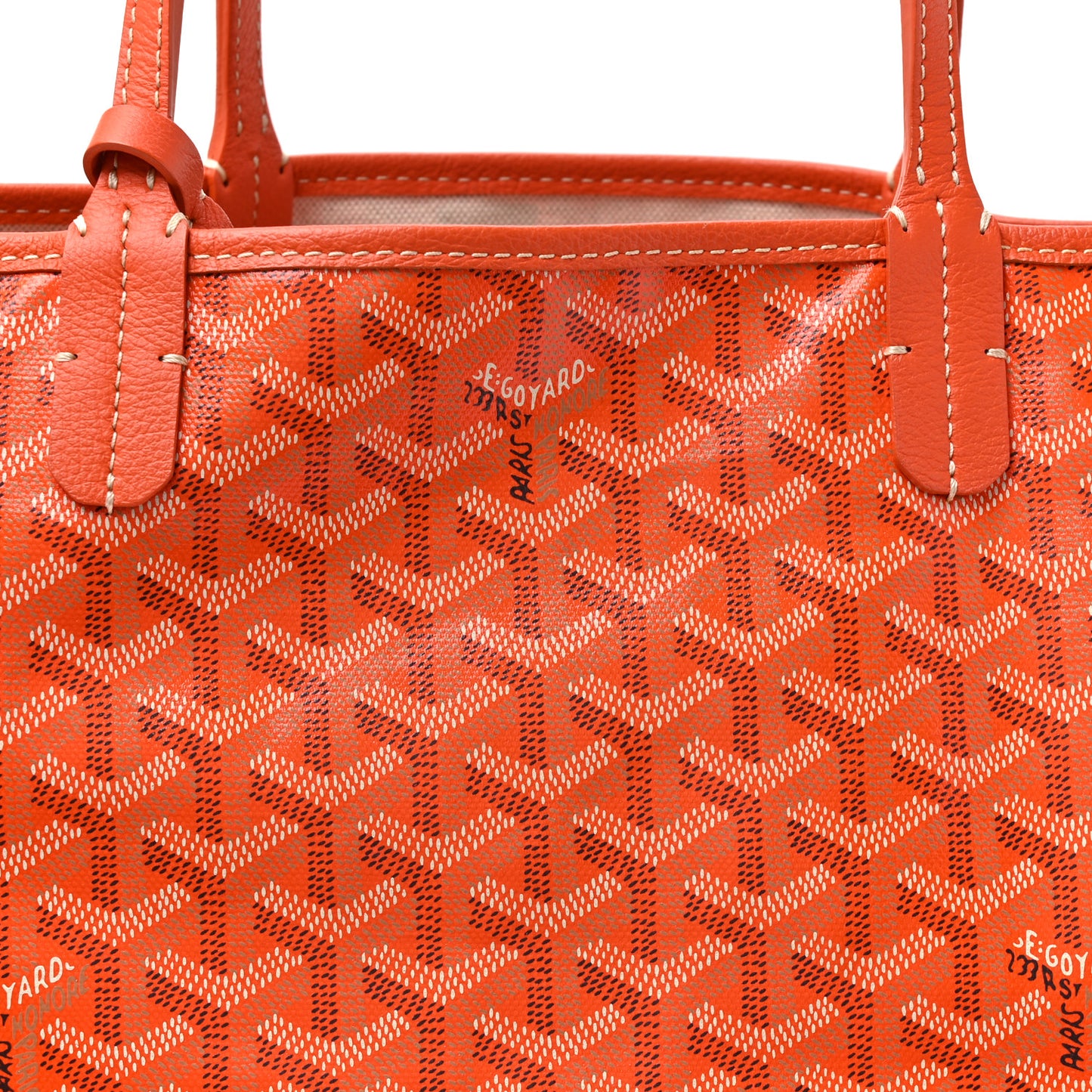 Goyardine Coeur Ruban Saint Louis PM Orange