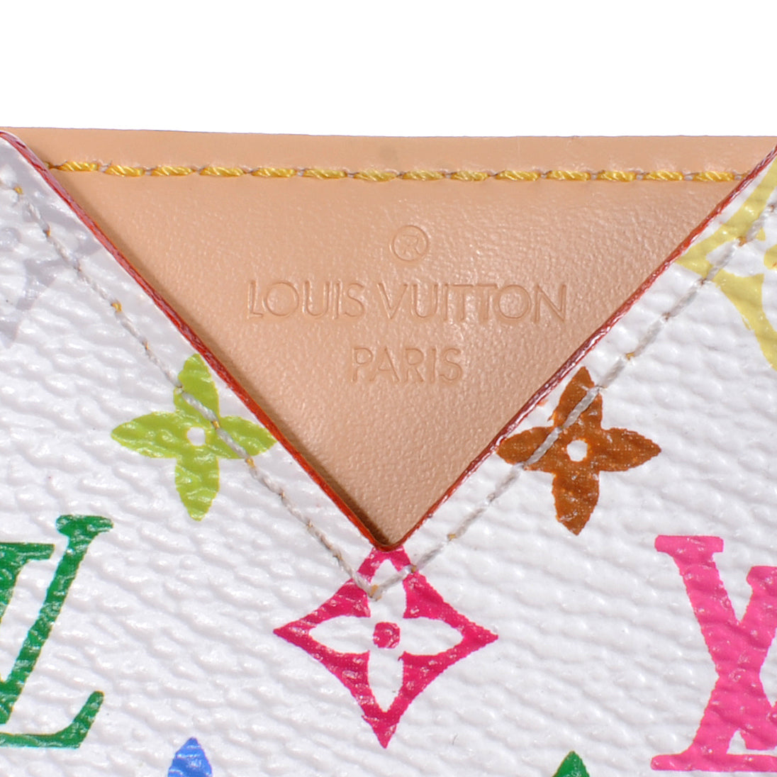 Louis Vuitton Monogram Multicolor Mirror and Case Pouch White 3 of 5