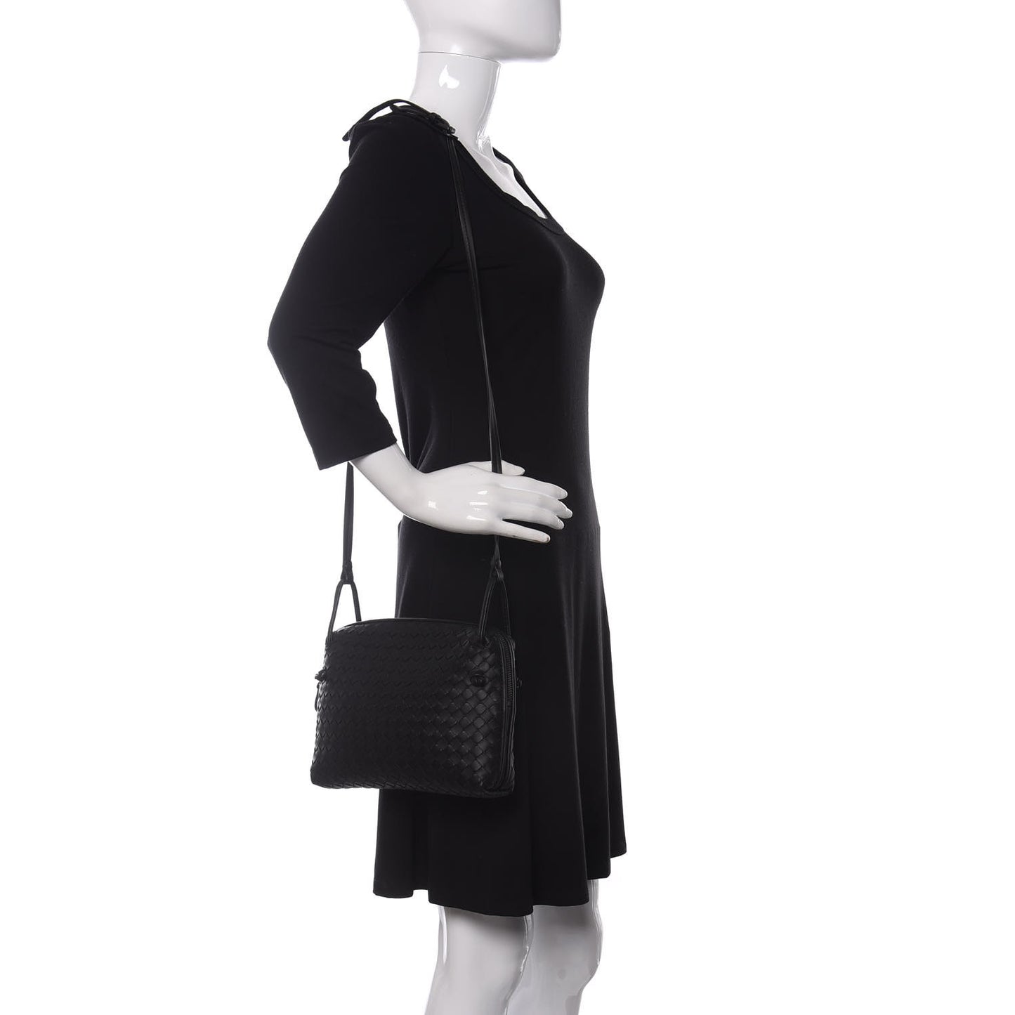 Nappa Intrecciato Nodini Bag Black