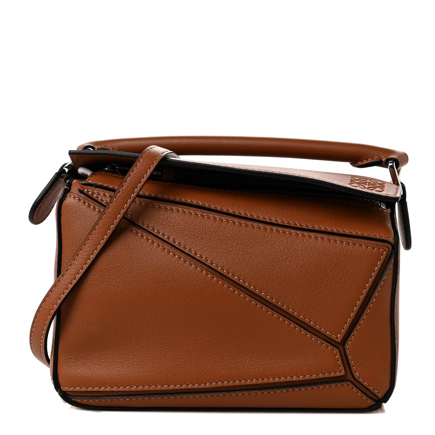 Loewe Calfskin Mini Puzzle Bag Tan 1 of 8