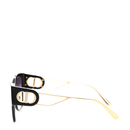 Christian Dior Rectangular 30 Montaigne 1 Sunglasses Black Gold 3 of 8