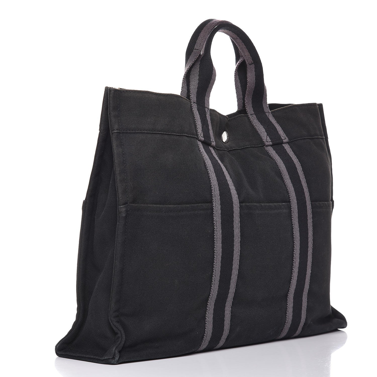 Hermes Canvas Fourre Tout MM Black 3 of 12