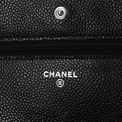 Chanel Caviar Quilted Wallet On Chain WOC Black 18 of 19