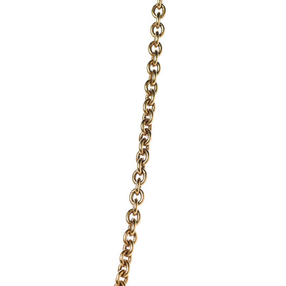 Chanel Quilted Large CC Long Chain Necklace Gold 21 of 23