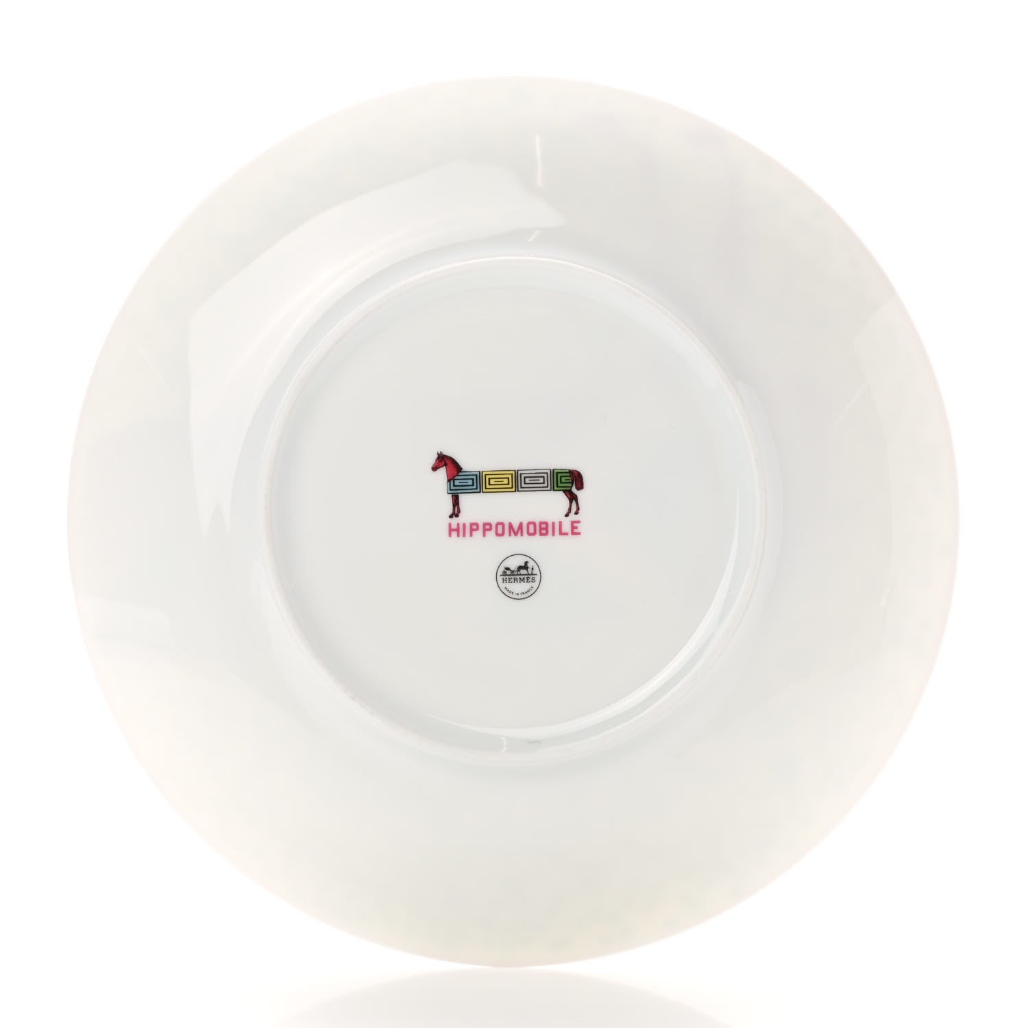 Hermes Porcelain Hippomobile Dessert Plate 3 of 5