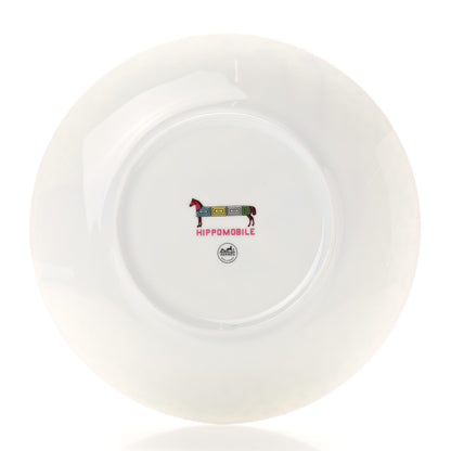 Hermes Porcelain Hippomobile Dessert Plate 3 of 5