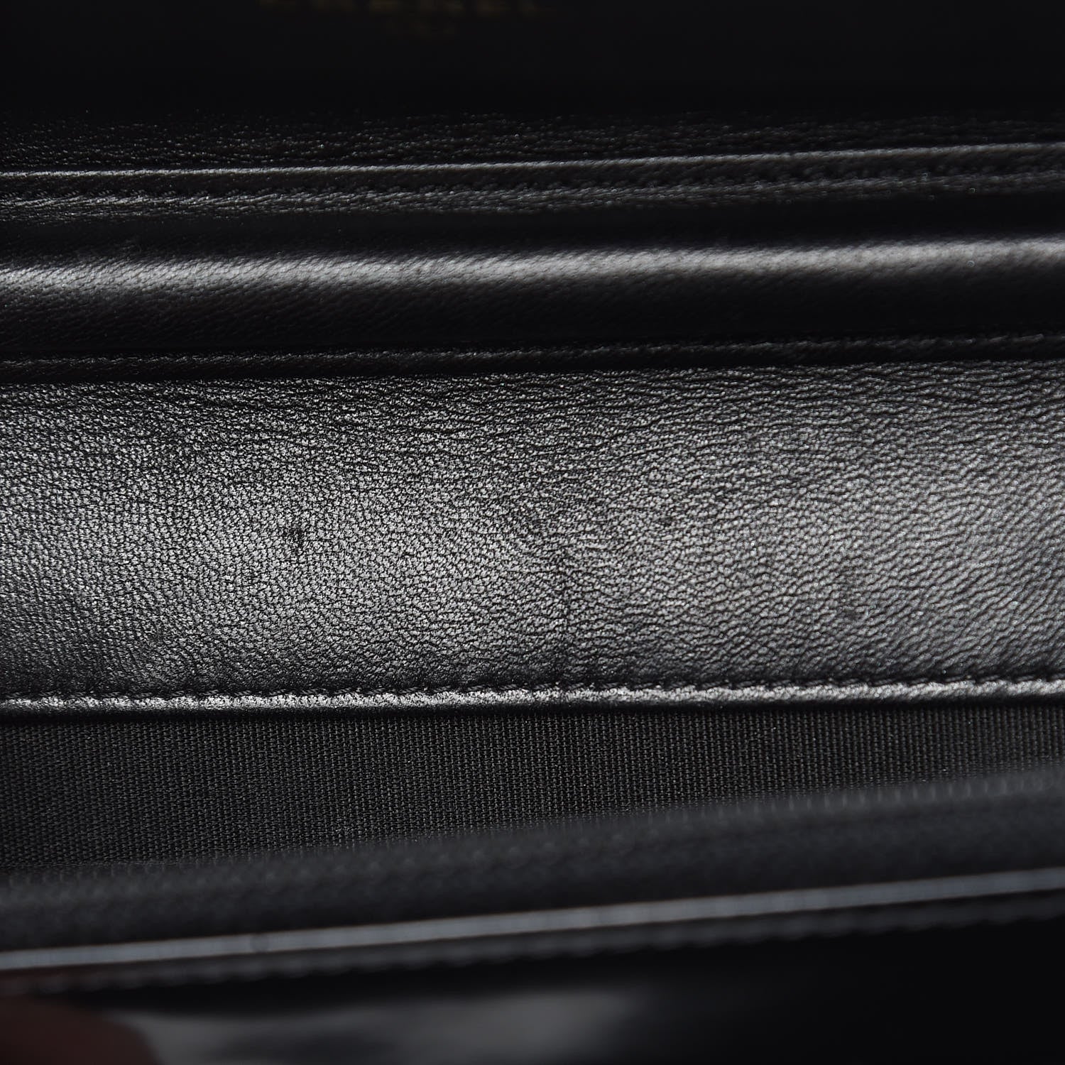 Chanel Glazed Calfskin Quilted Boy Wallet On Chain WOC Black 16 of 19