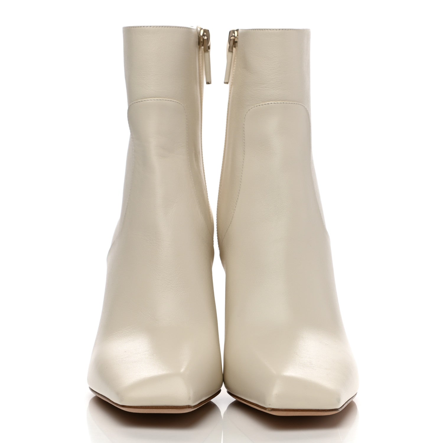 Christian Dior Soft Calfskin Rhodes 80mm Ankle Boots 39.5 Off White 2 of 10