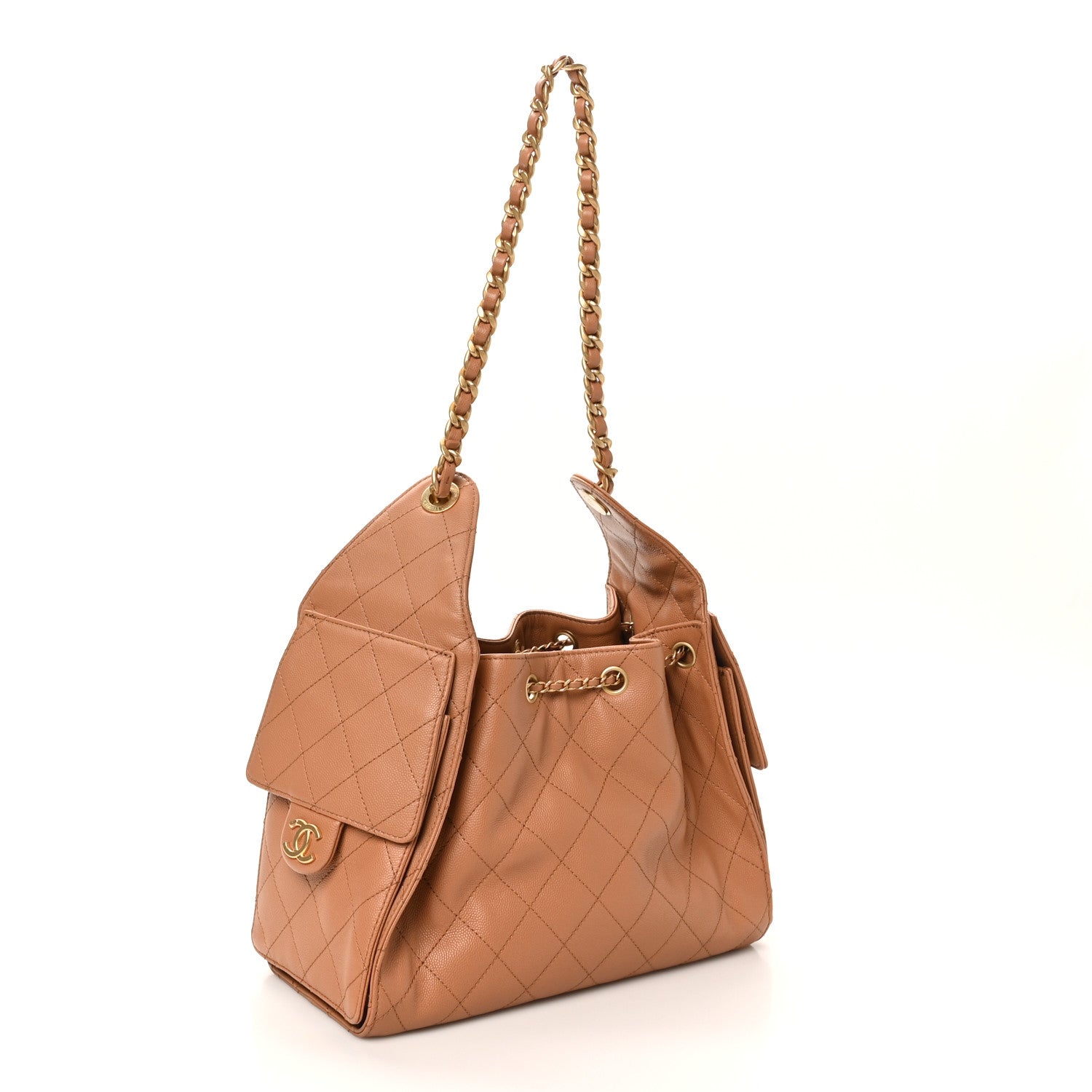 Chanel Caviar Quilted Small Chanel 25 Handbag Brown 3 of 11