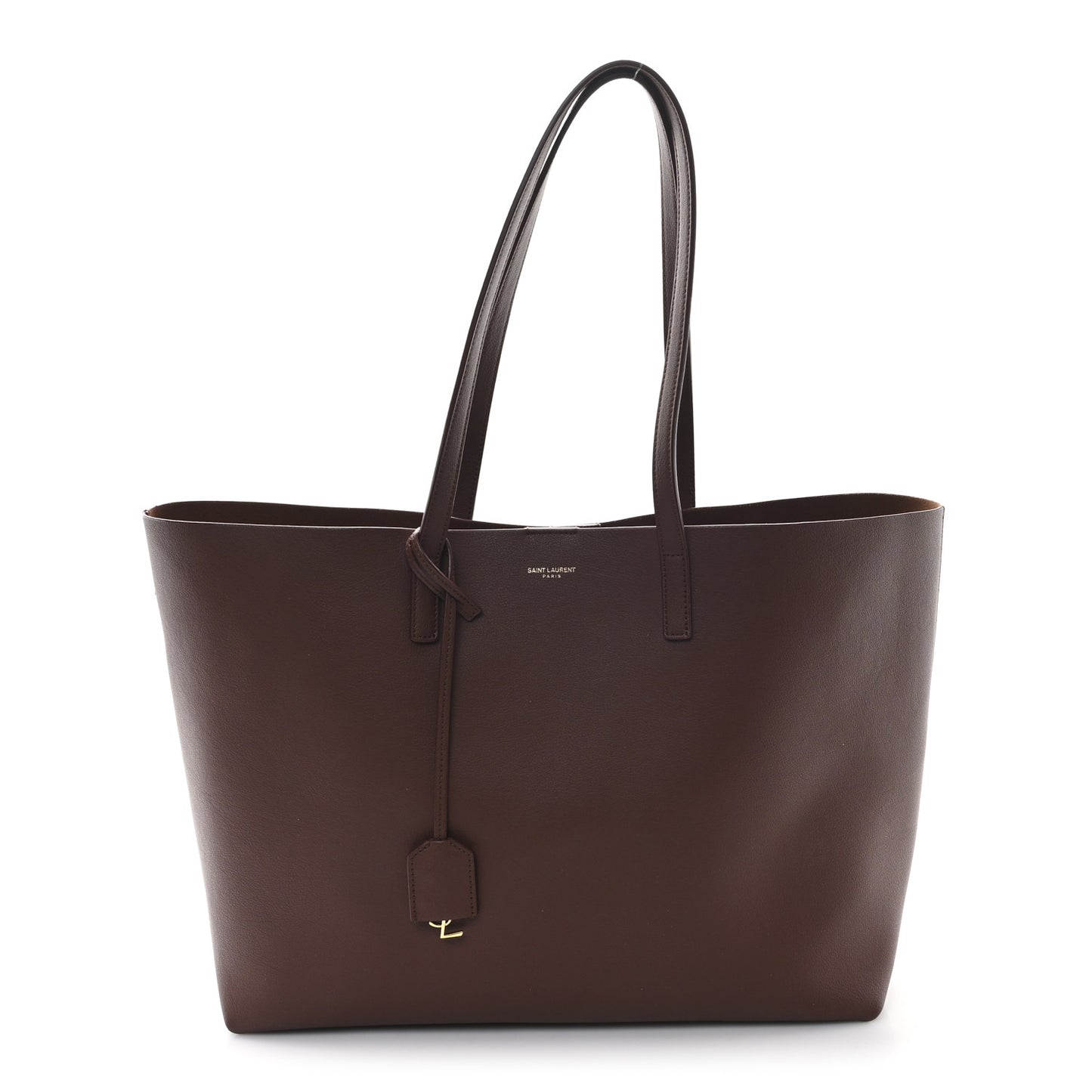 Calfskin Large Shopping Tote Brandy