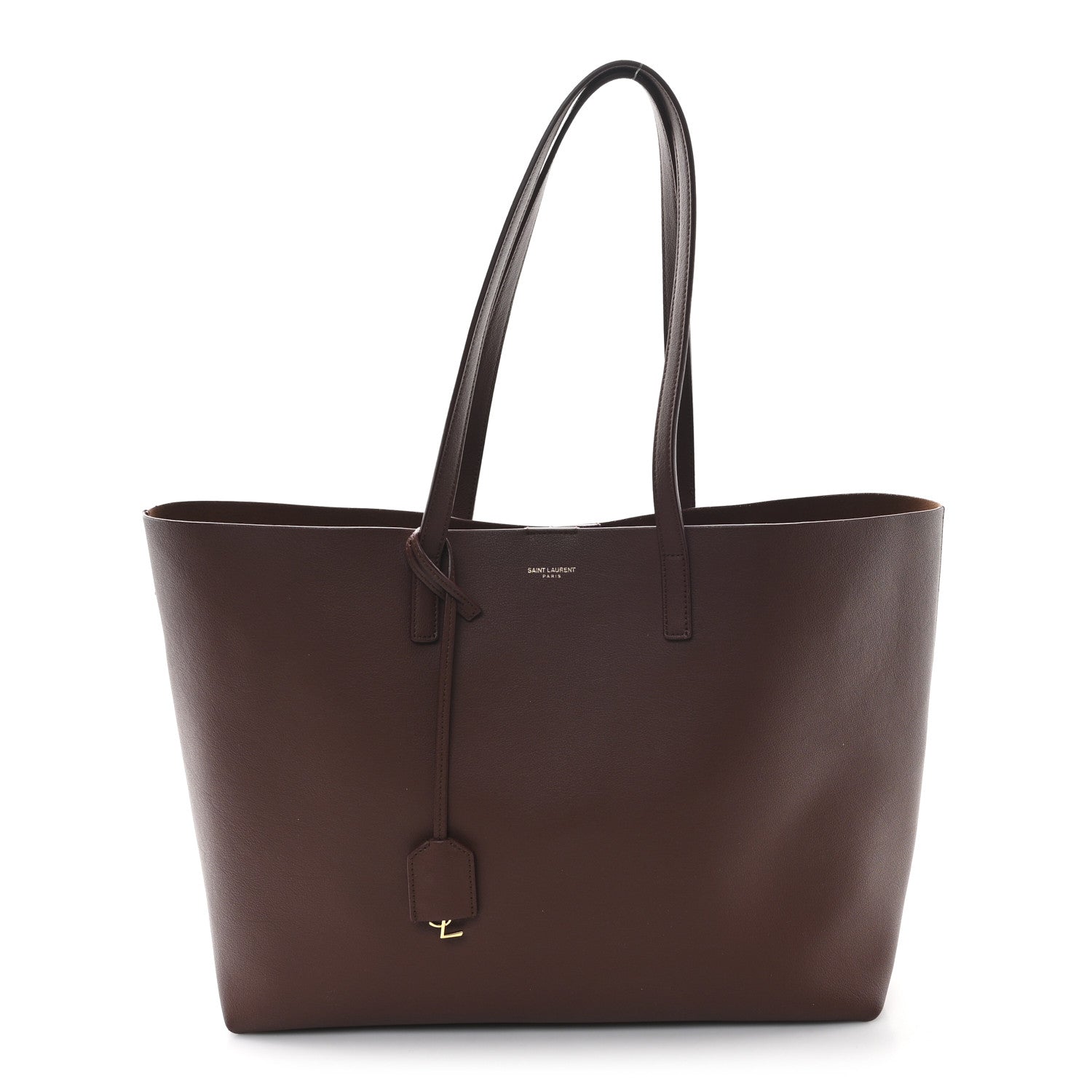 Saint Laurent Calfskin Large Shopping Tote Brandy 1 of 11