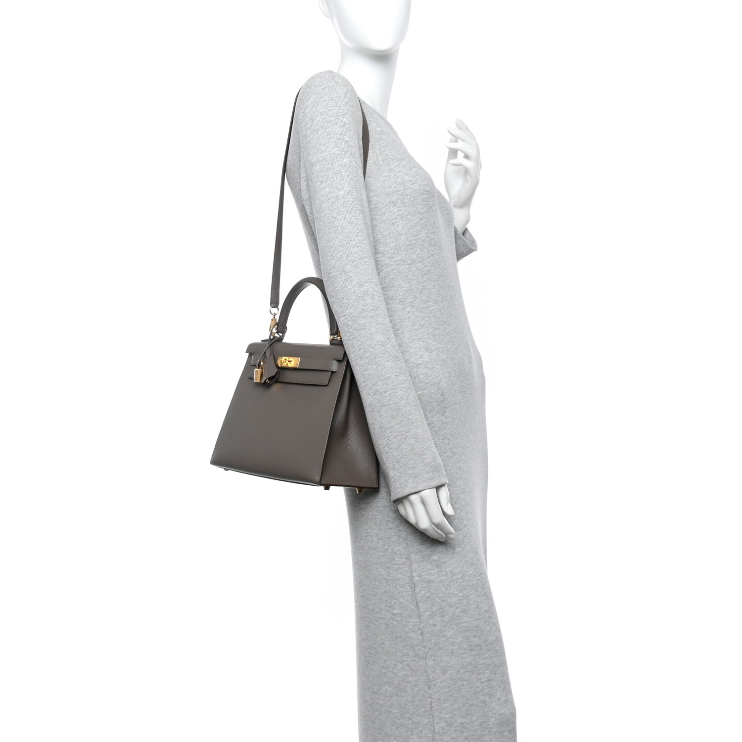 Hermes Epsom Kelly Sellier 28 Etain 2 of 18
