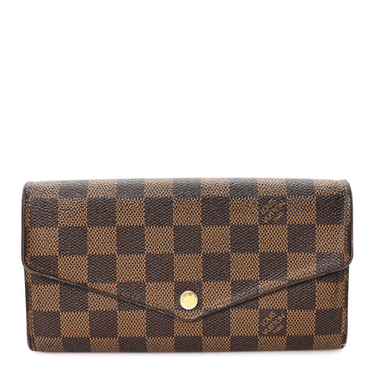 Louis Vuitton Damier Ebene Sarah Wallet NM 1 of 7