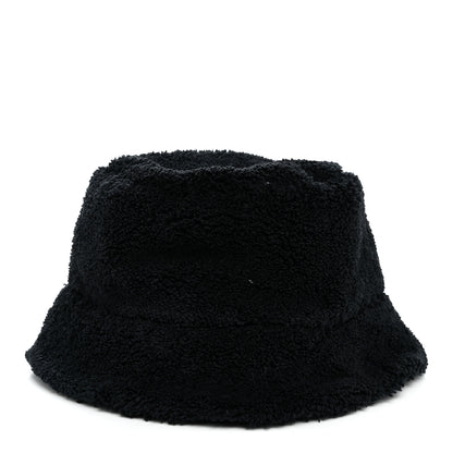 Prada Terry Cloth Logo Embroidered Womens Bucket Hat S Black White 6 of 8