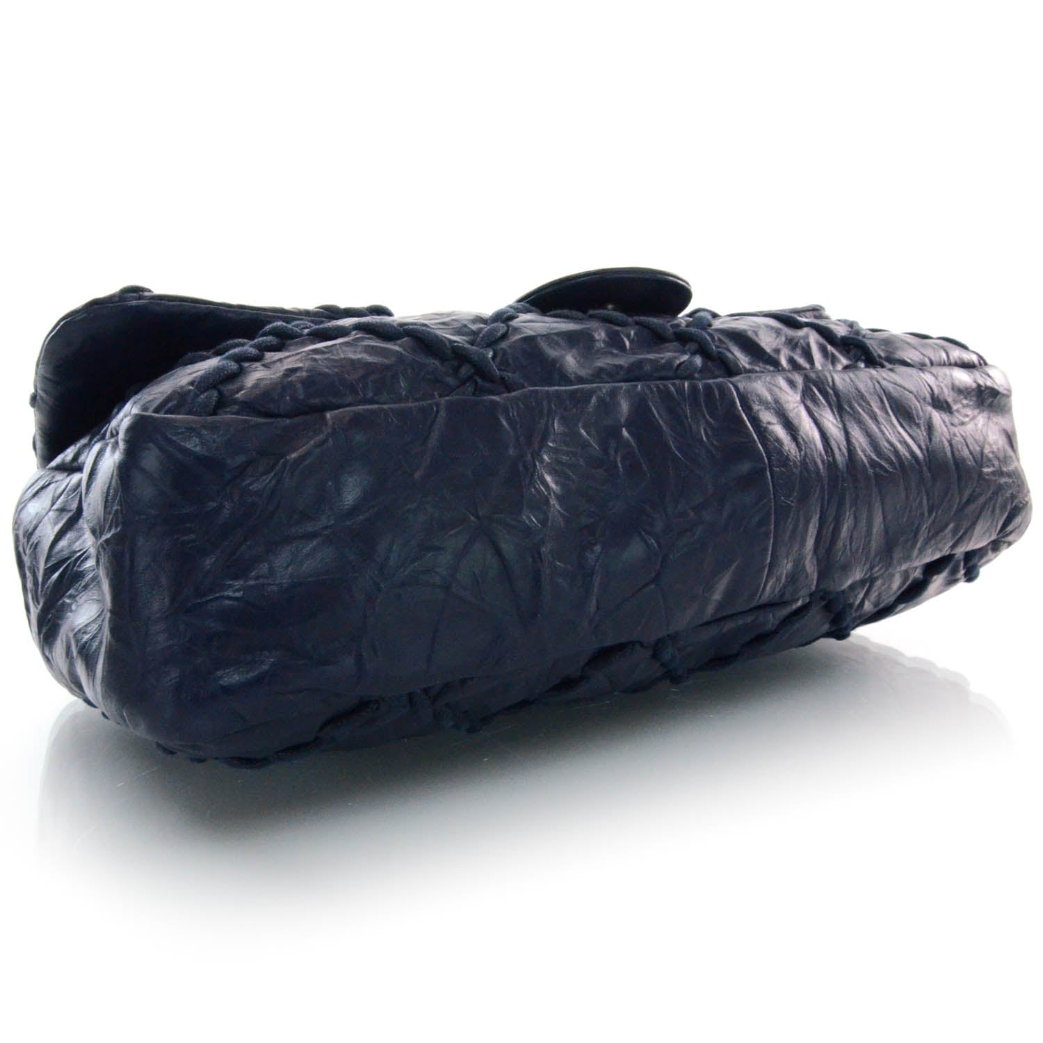 Chanel Calfskin Ultra Stitch Oversize Flap Navy 4 of 10