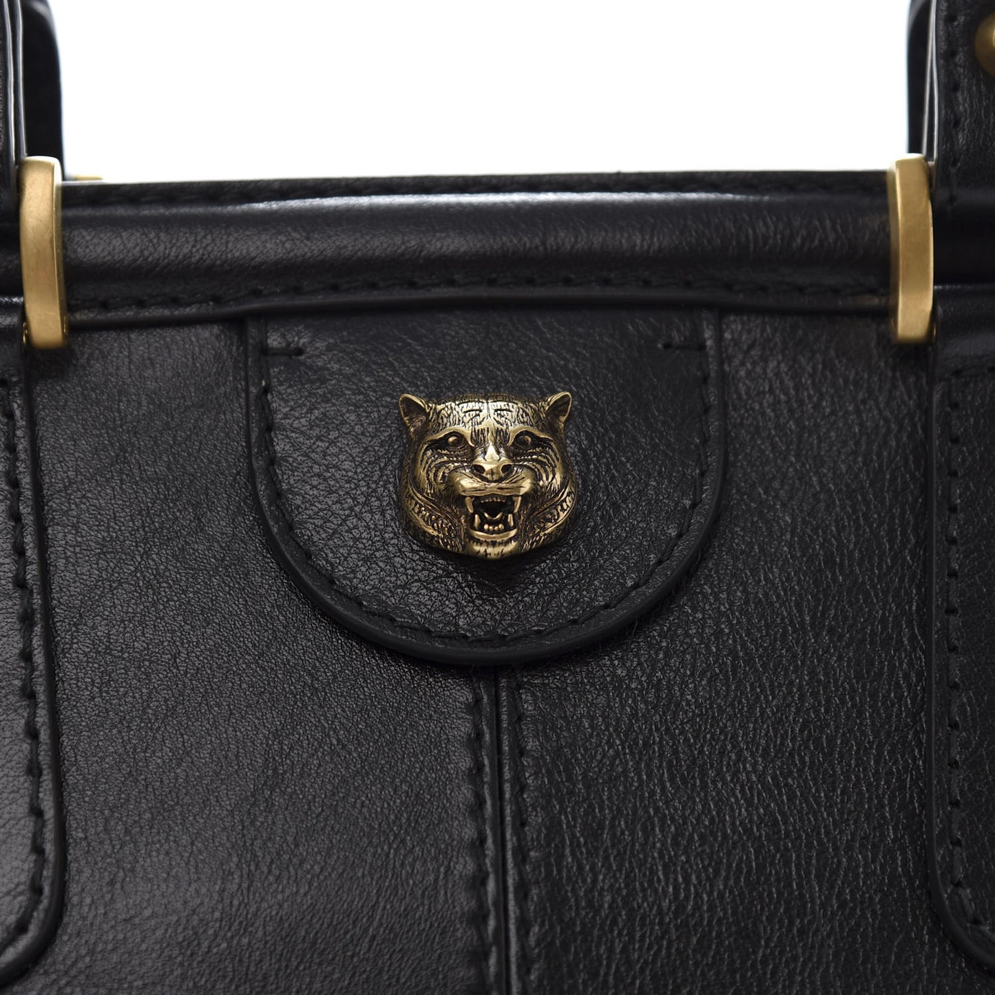 Calfskin Large Re(Belle) Top Handle Bag Black