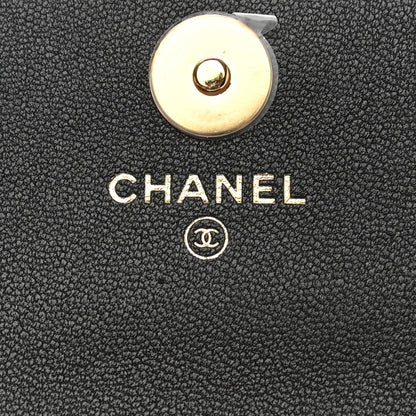 Chanel Lambskin Quilted Flap Card Holder With Cuff Black 7 of 12