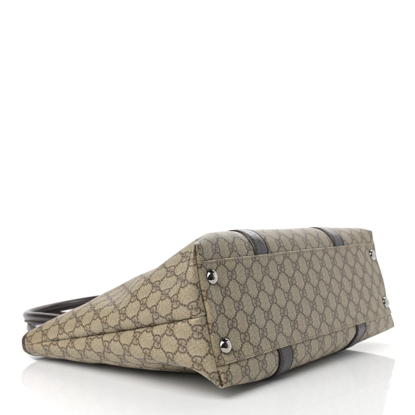 GG Plus Monogram Tote Dark Brown