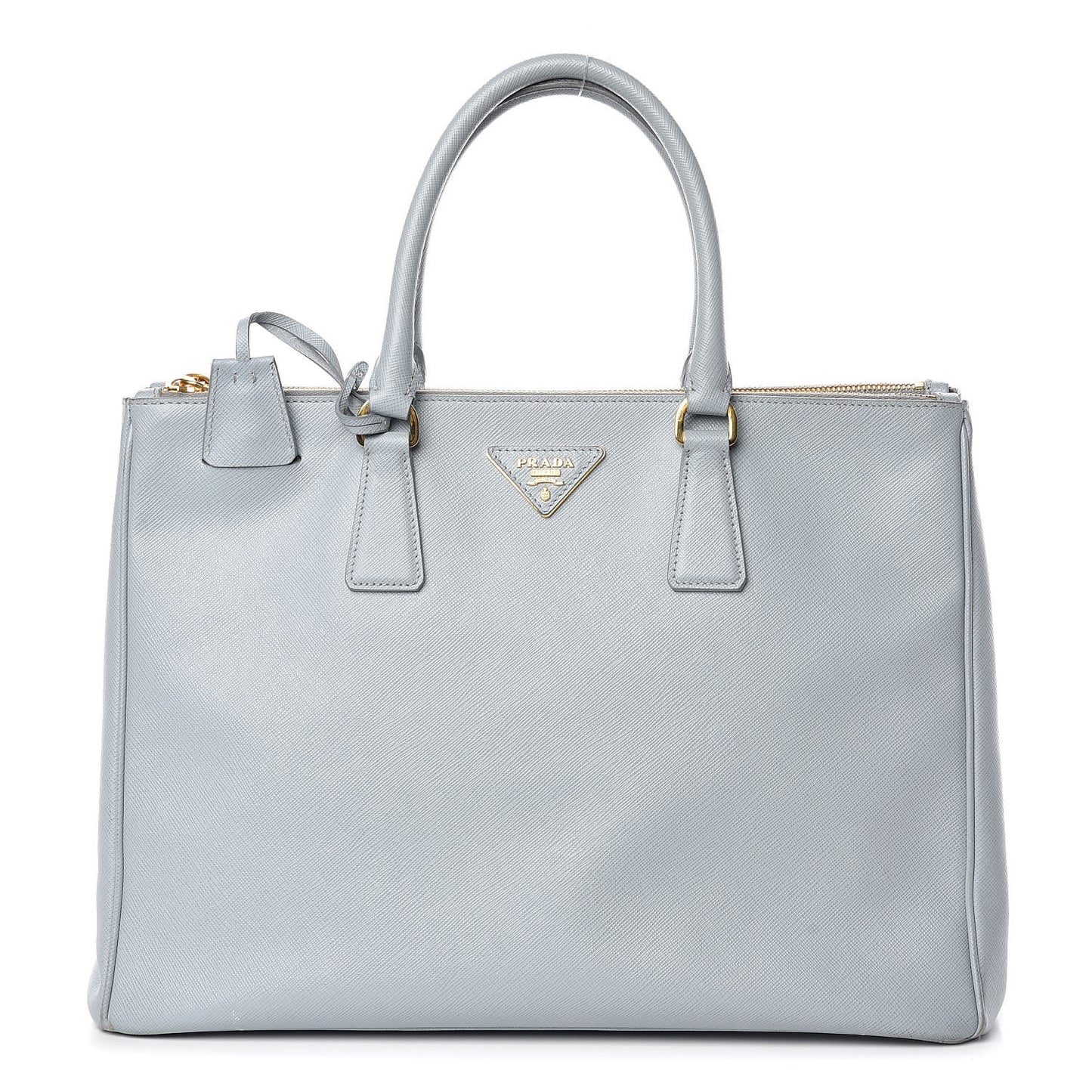 Saffiano Lux Large Galleria Double Zip Tote Lago