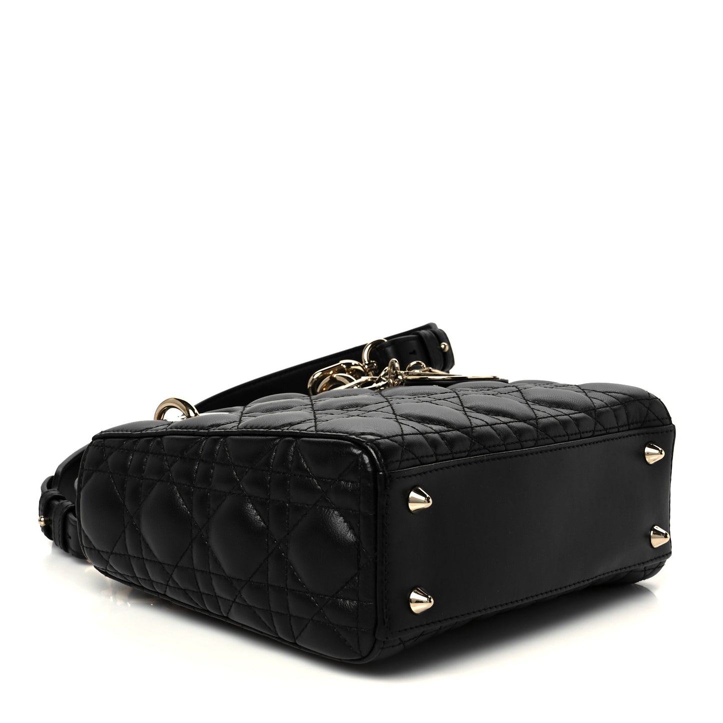 Lambskin Cannage Small My ABCDior Lady Dior Black