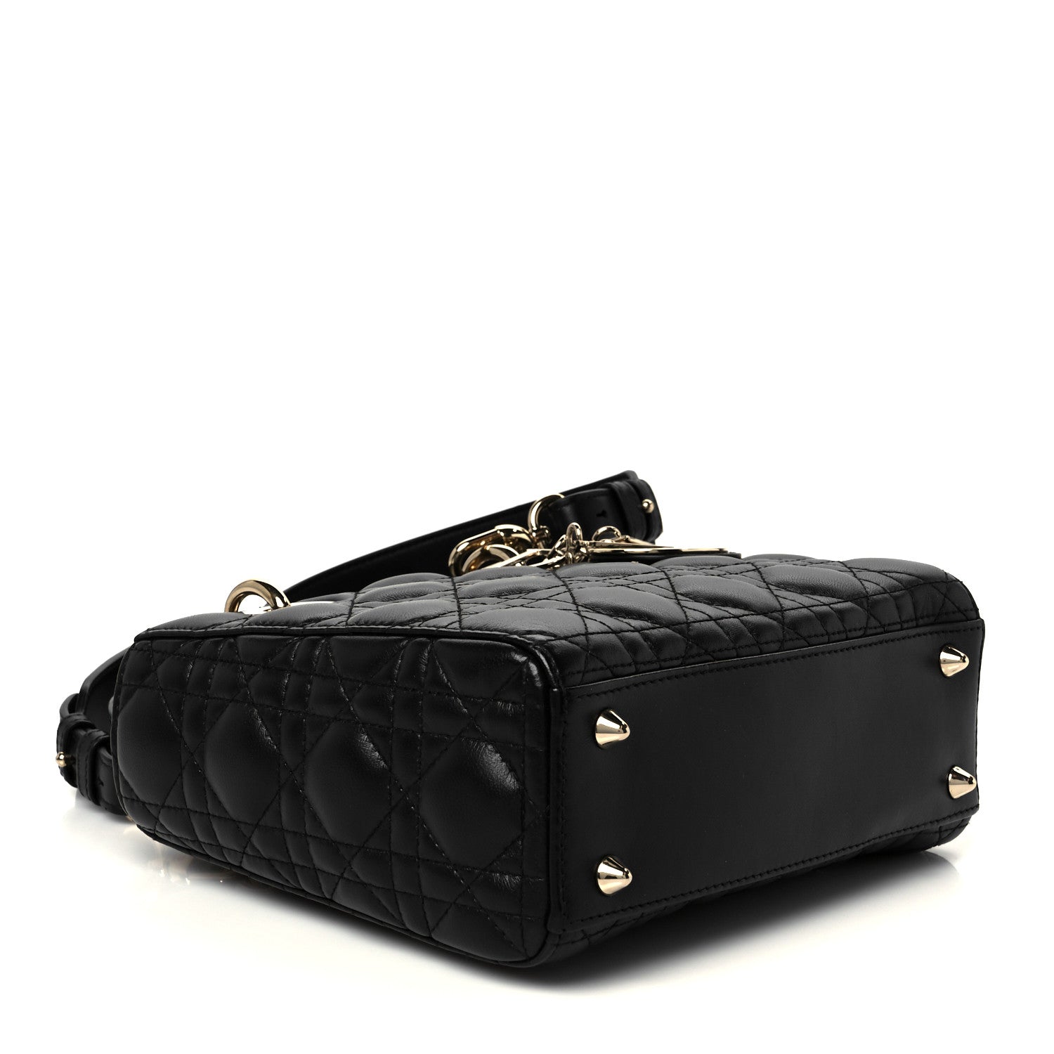Christian Dior Lambskin Cannage Small My ABCDior Lady Dior Black 4 of 10