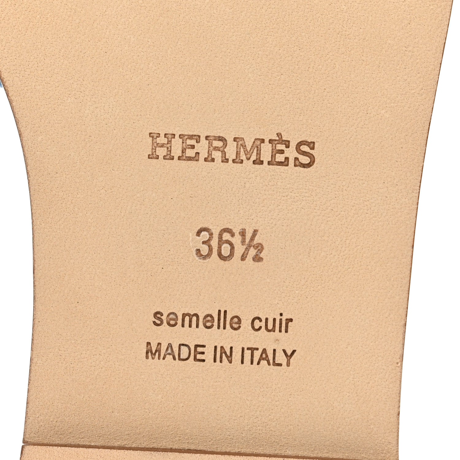 Hermes Denim Canvas Oran Sandals 36.5 Bleu Clair 6 of 9