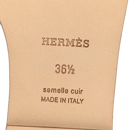 Hermes Denim Canvas Oran Sandals 36.5 Bleu Clair 6 of 9