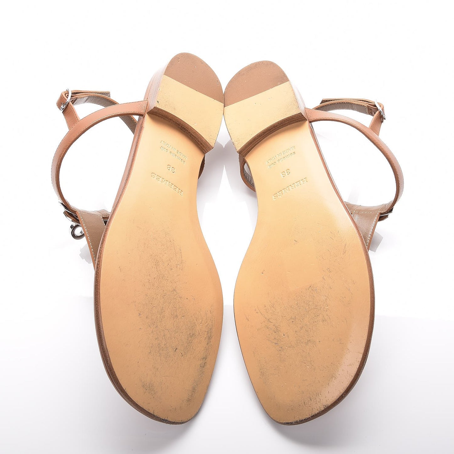 Calfskin Olivia Sandals 38 Palissandre