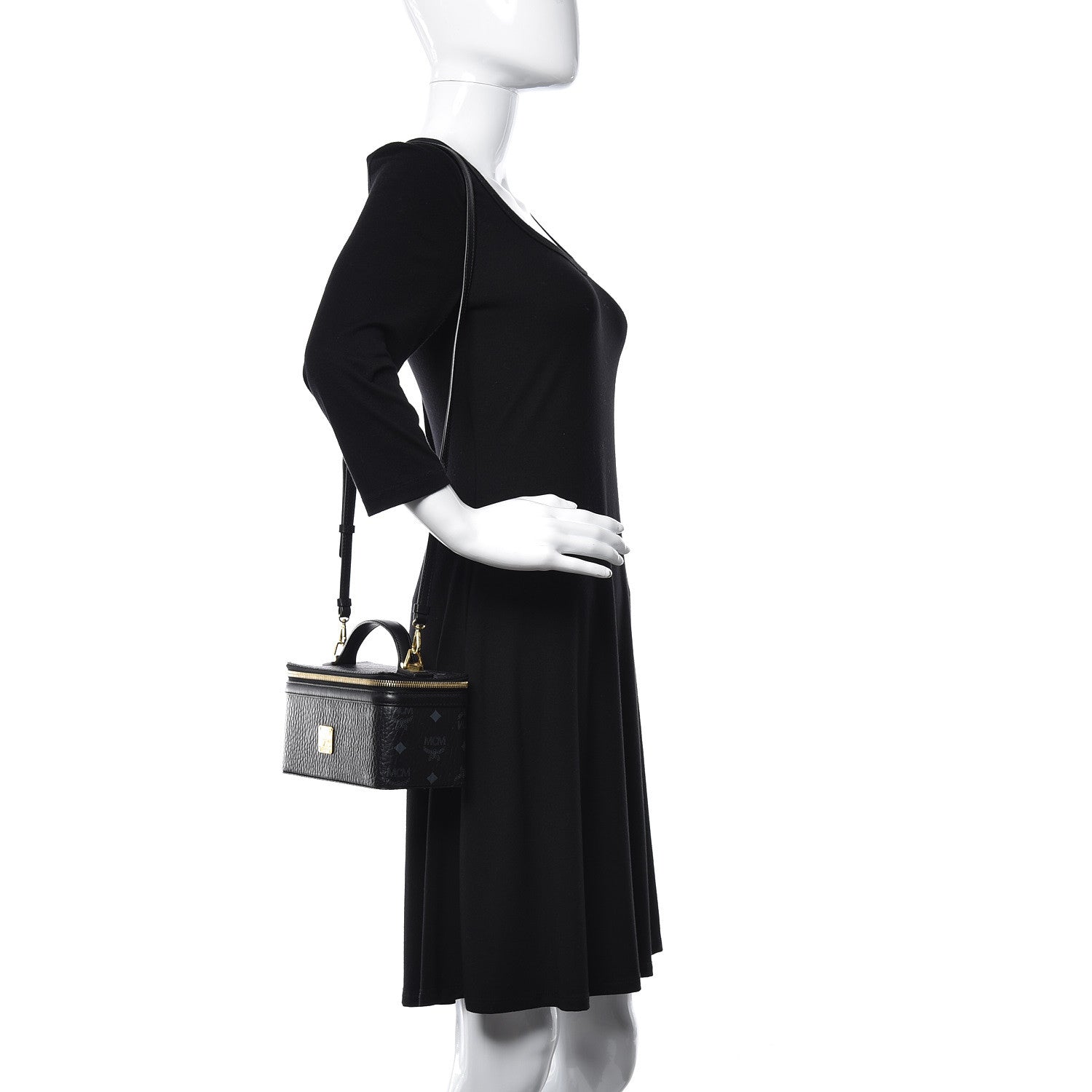 MCM Visetos Vanity Case Black 2 of 13