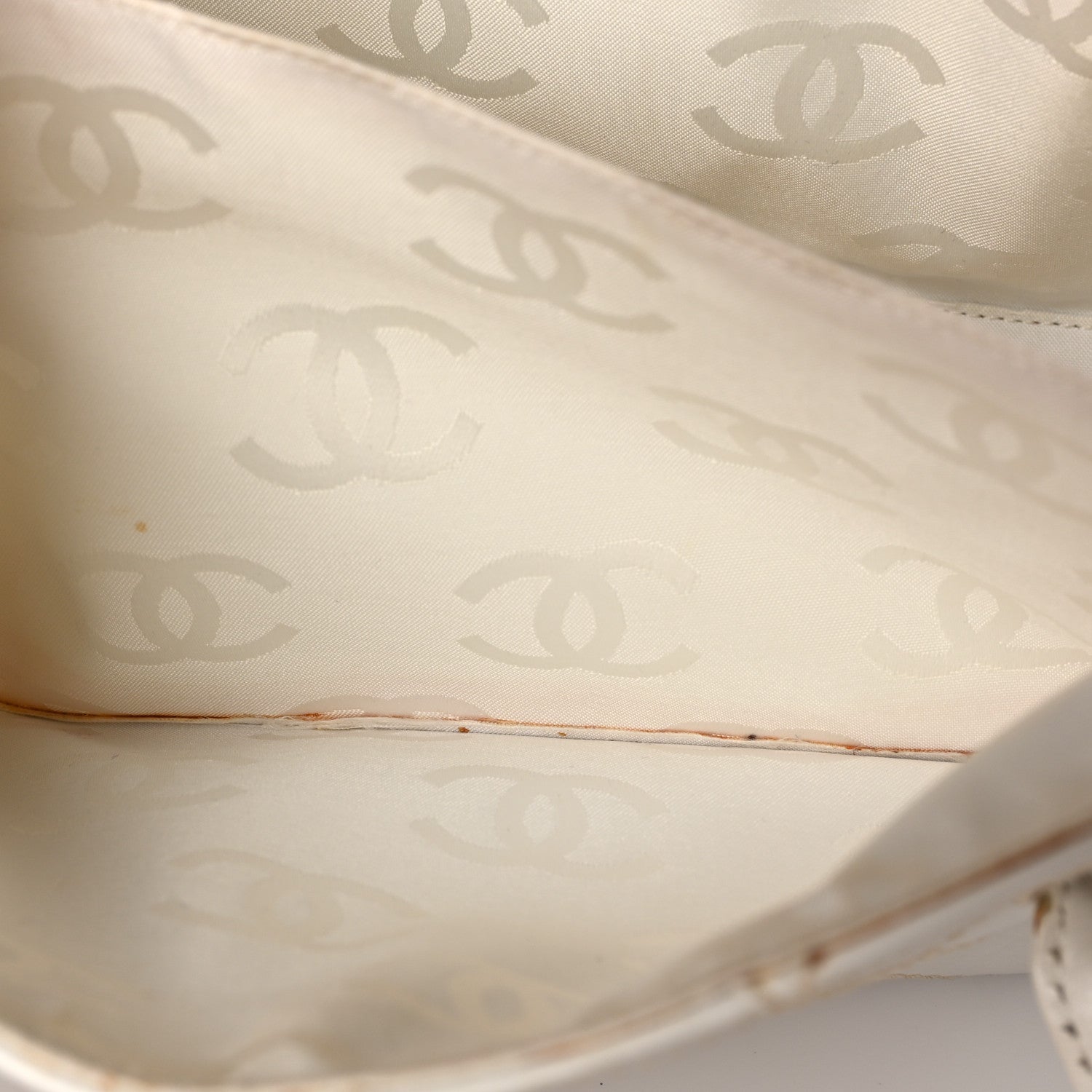 Chanel Calfskin Wild Stitch Shoulder Bag White 7 of 14