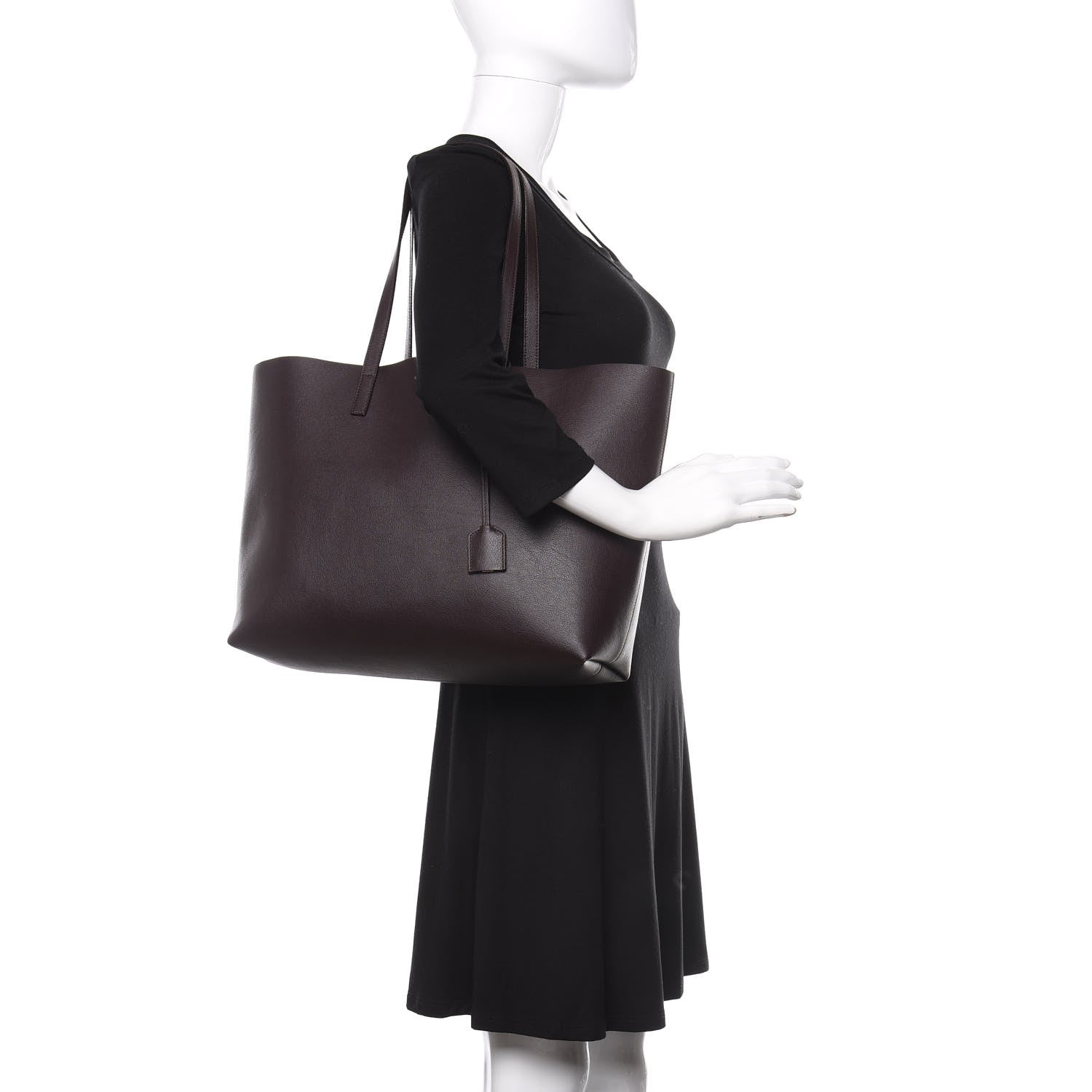 Saint Laurent Calfskin Large Shopping Tote Amaranto 2 of 13