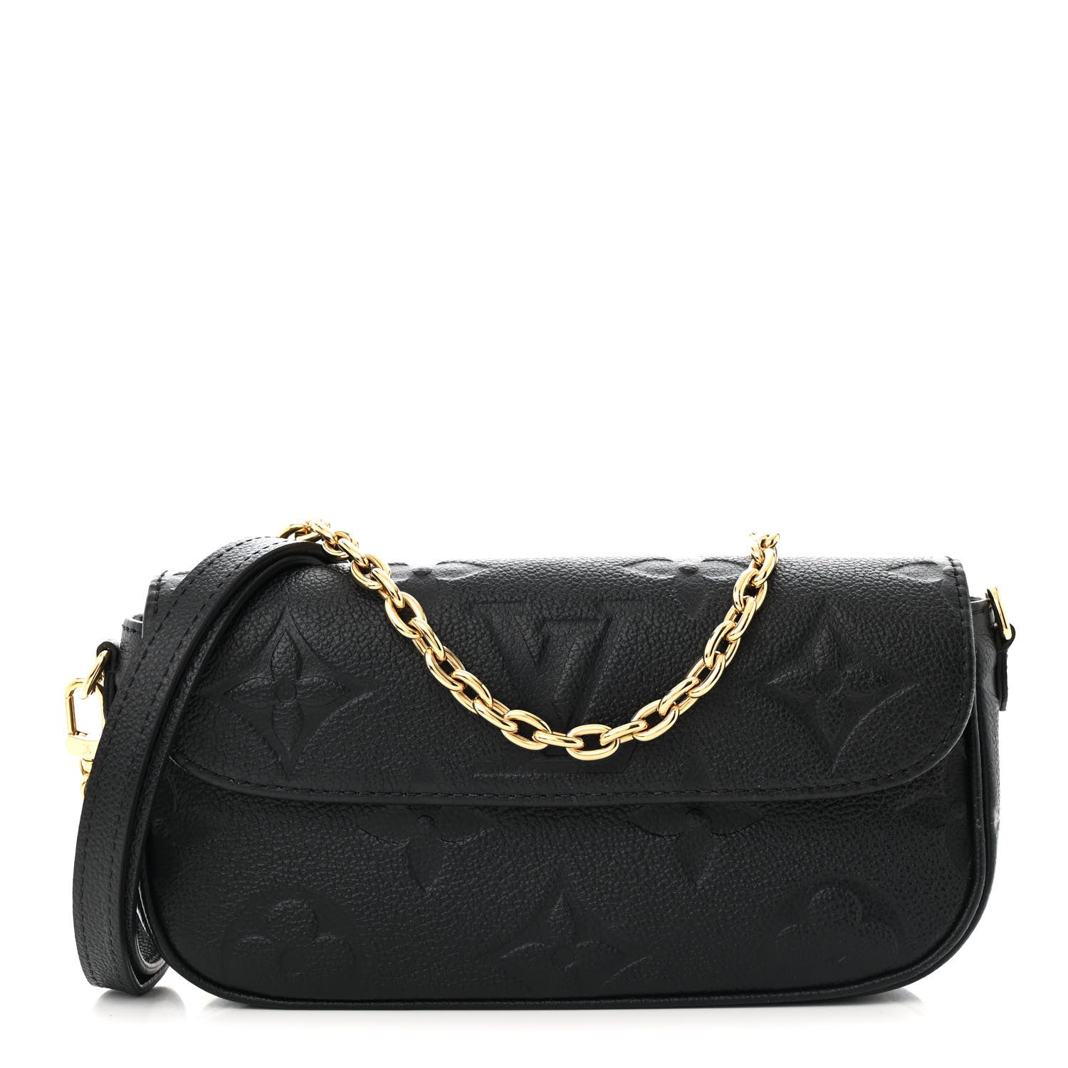 Louis Vuitton Empreinte Monogram Giant Ivy Wallet On Chain Black 1 of 10