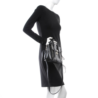 3.1 Phillip Lim 3.1 Python Calfskin Embossed Mini Pashli Satchel Black Nude 2 of 8