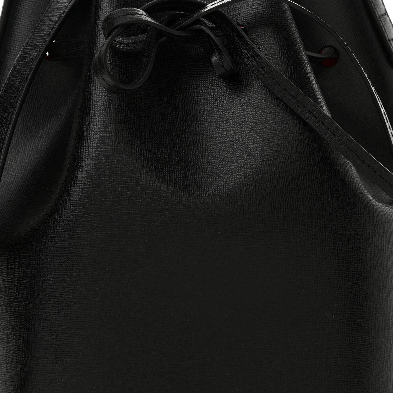 Mansur Gavriel Saffiano Bucket Bag Black Flamma 8 of 11