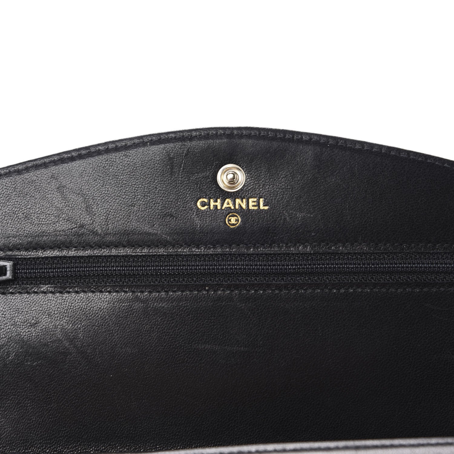 Chanel Caviar Timeless CC Wallet On Chain WOC Black 8 of 11