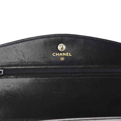 Chanel Caviar Timeless CC Wallet On Chain WOC Black 8 of 11