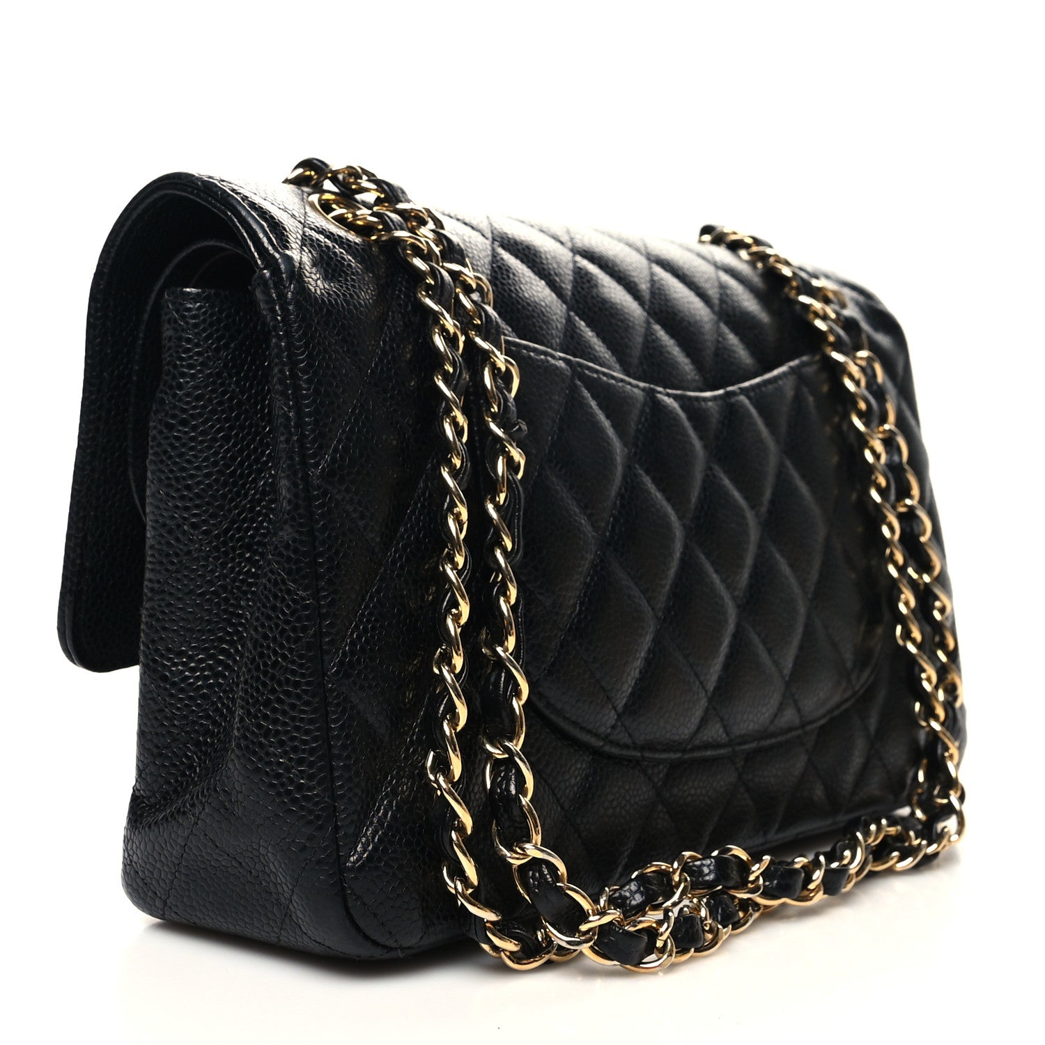 Chanel Caviar Quilted Medium Double Flap Black 3 of 13