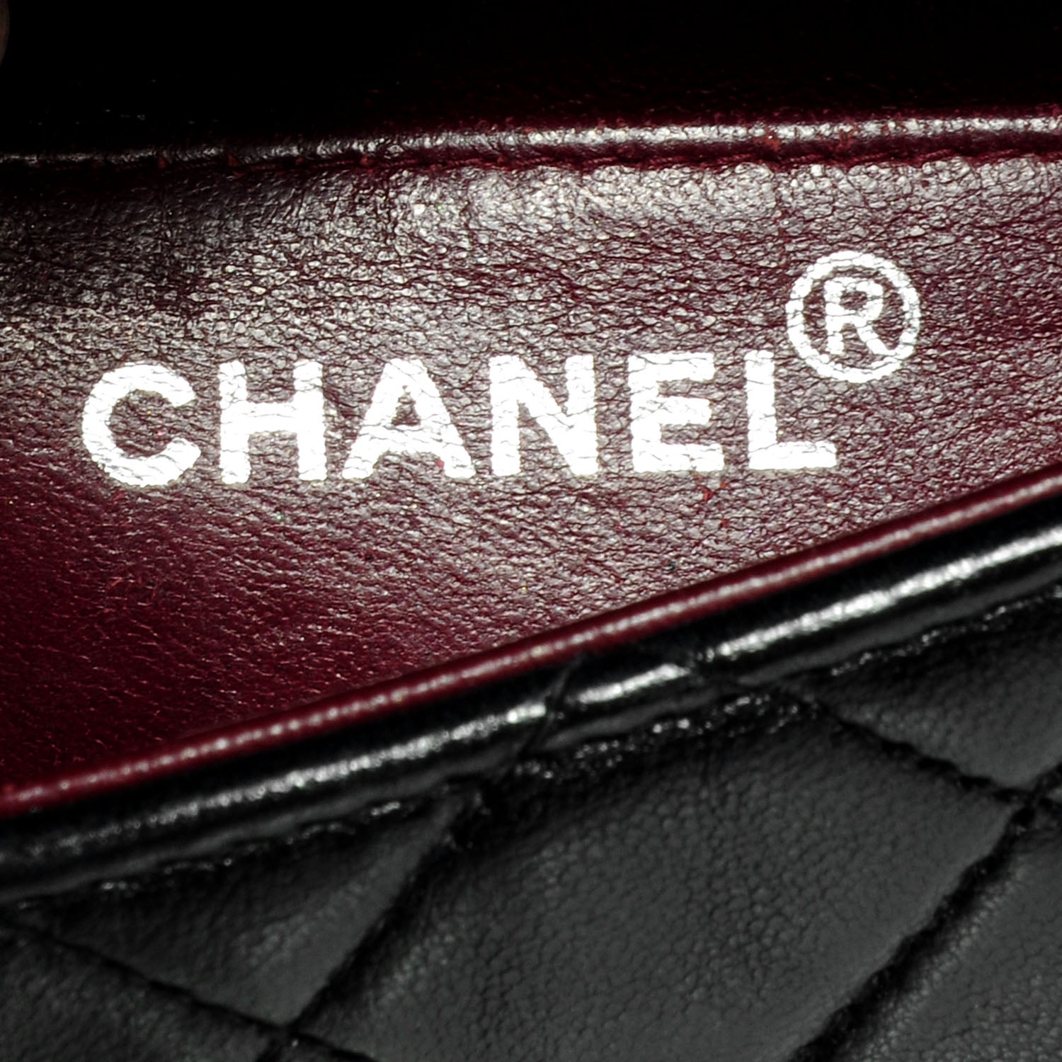 Chanel Lambskin Quilted Mini Square Flap Black 7 of 9