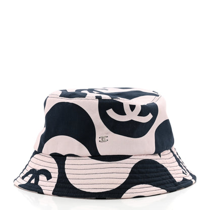 Chanel Cotton CC Bucket Hat L Pink Ivory 4 of 12