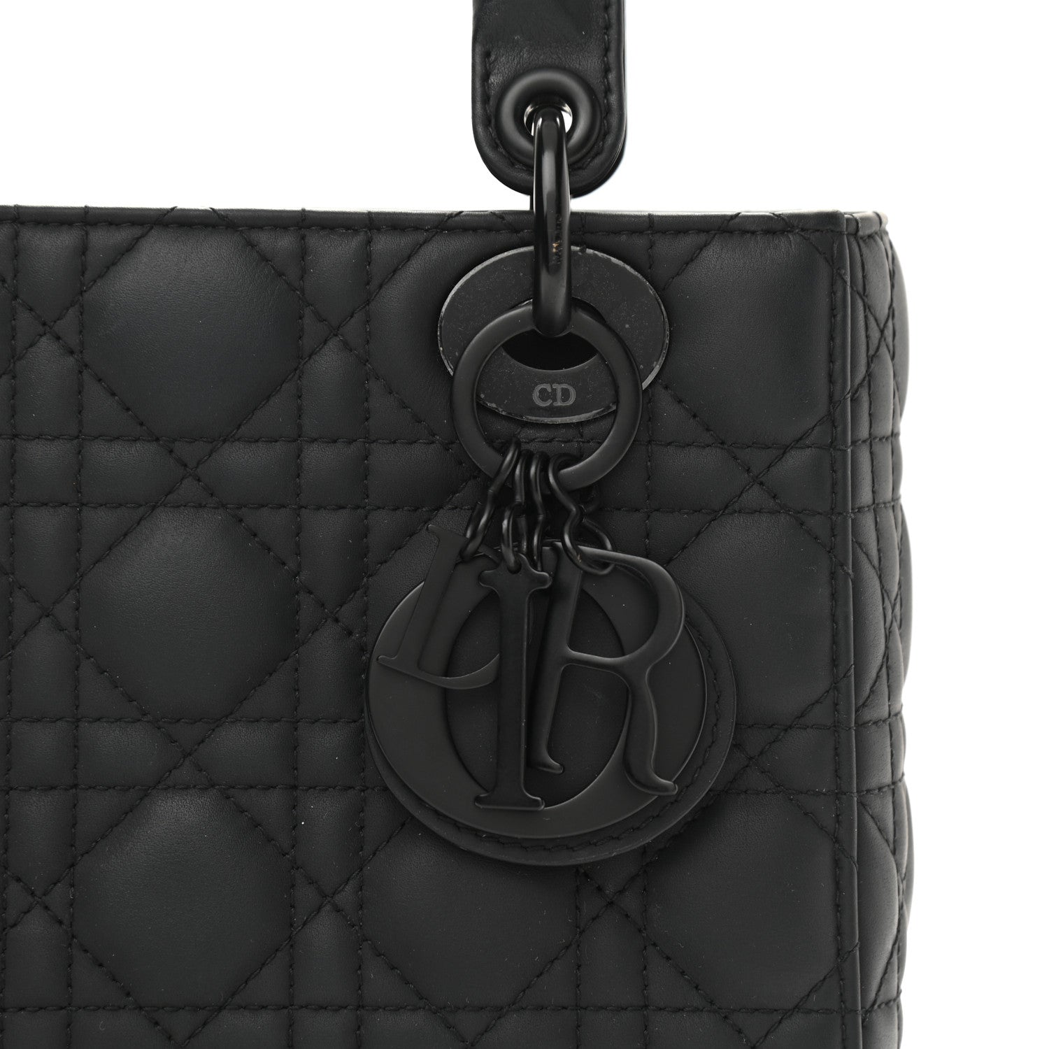 Christian Dior Ultra Matte Calfskin Cannage Small My ABCDior Lady Dior Black 8 of 12