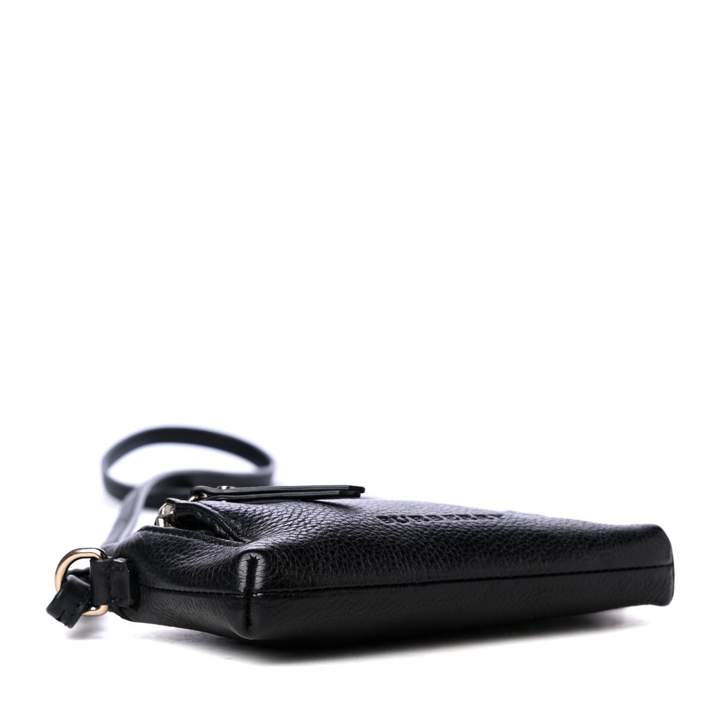Grainy Calfskin Mini Rossett Bodybrit Biker Crossbody Black