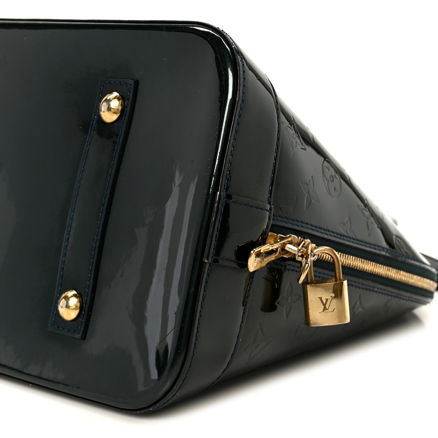 Louis Vuitton Vernis Alma GM Noir Magnetique 11 of 12