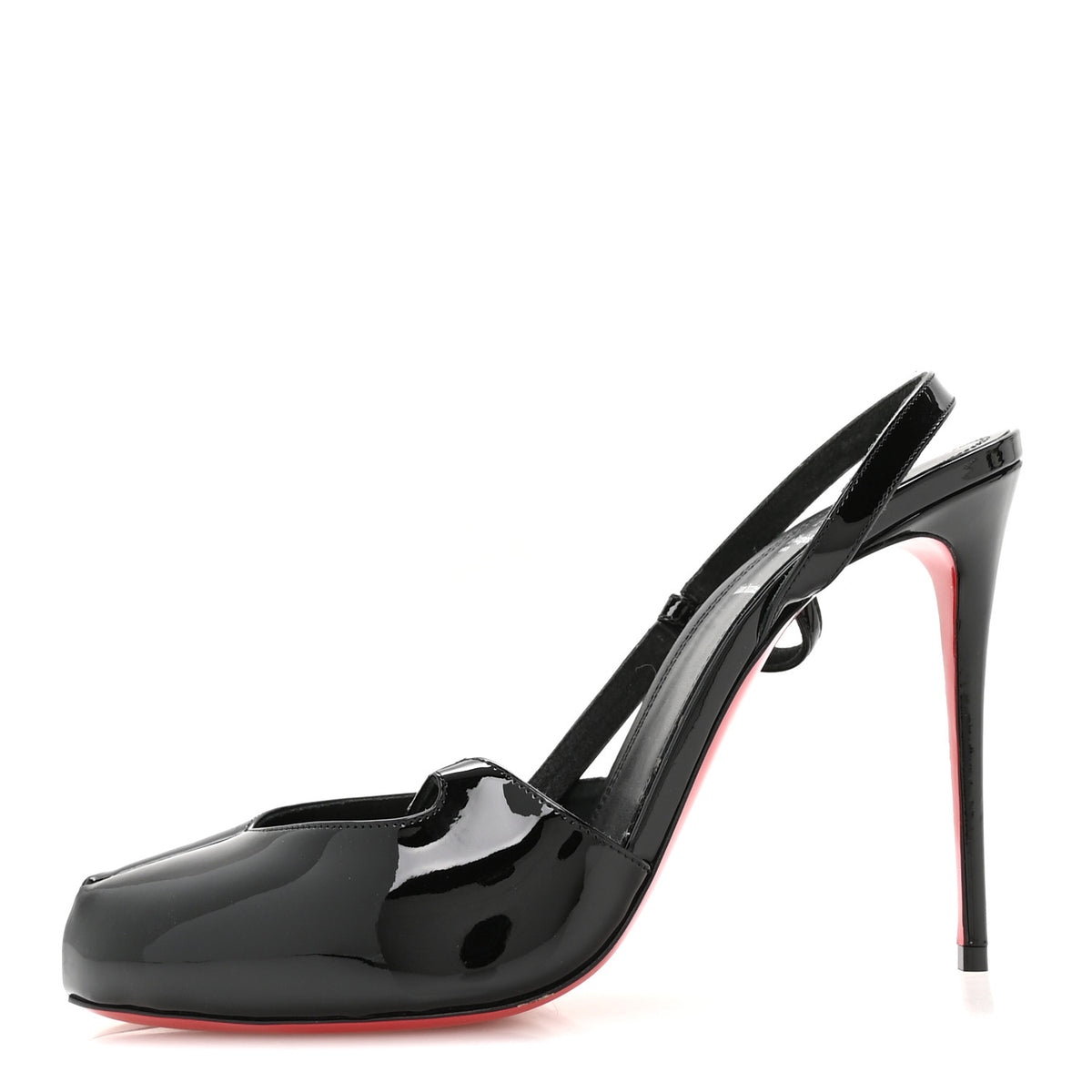 Christian Louboutin X MAISON MARGIELA Patent Loubiella 100 Tabi Pumps 40.5 Black 1 of 8