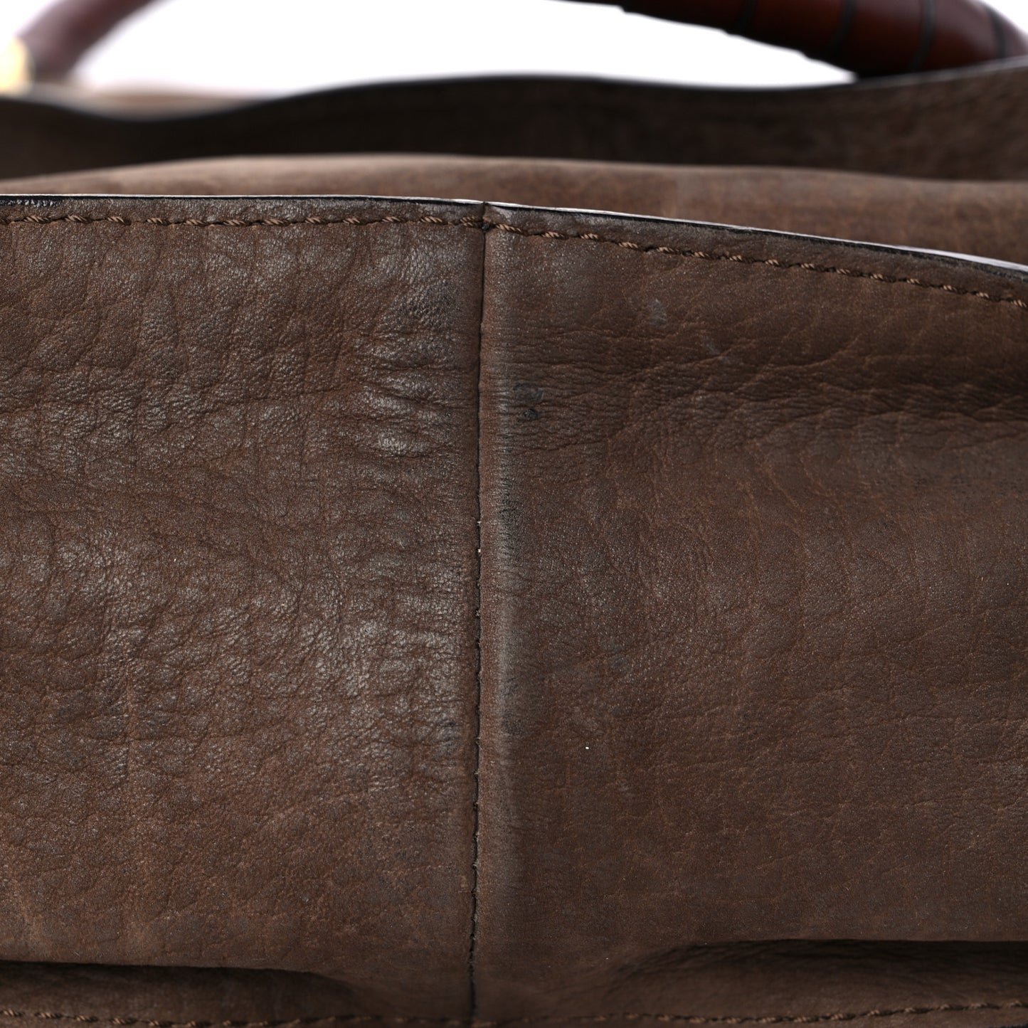 Nubuck Medium Marcie Satchel Dark Brown