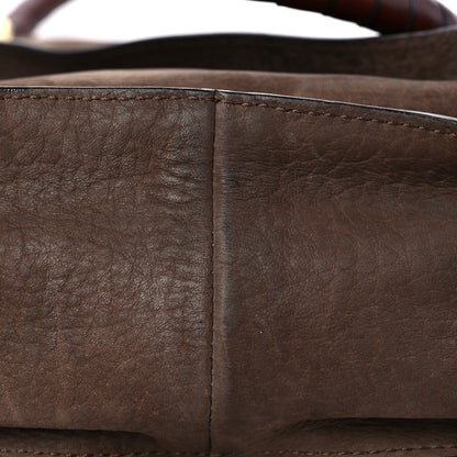 Chloe Nubuck Medium Marcie Satchel Dark Brown 16 of 22