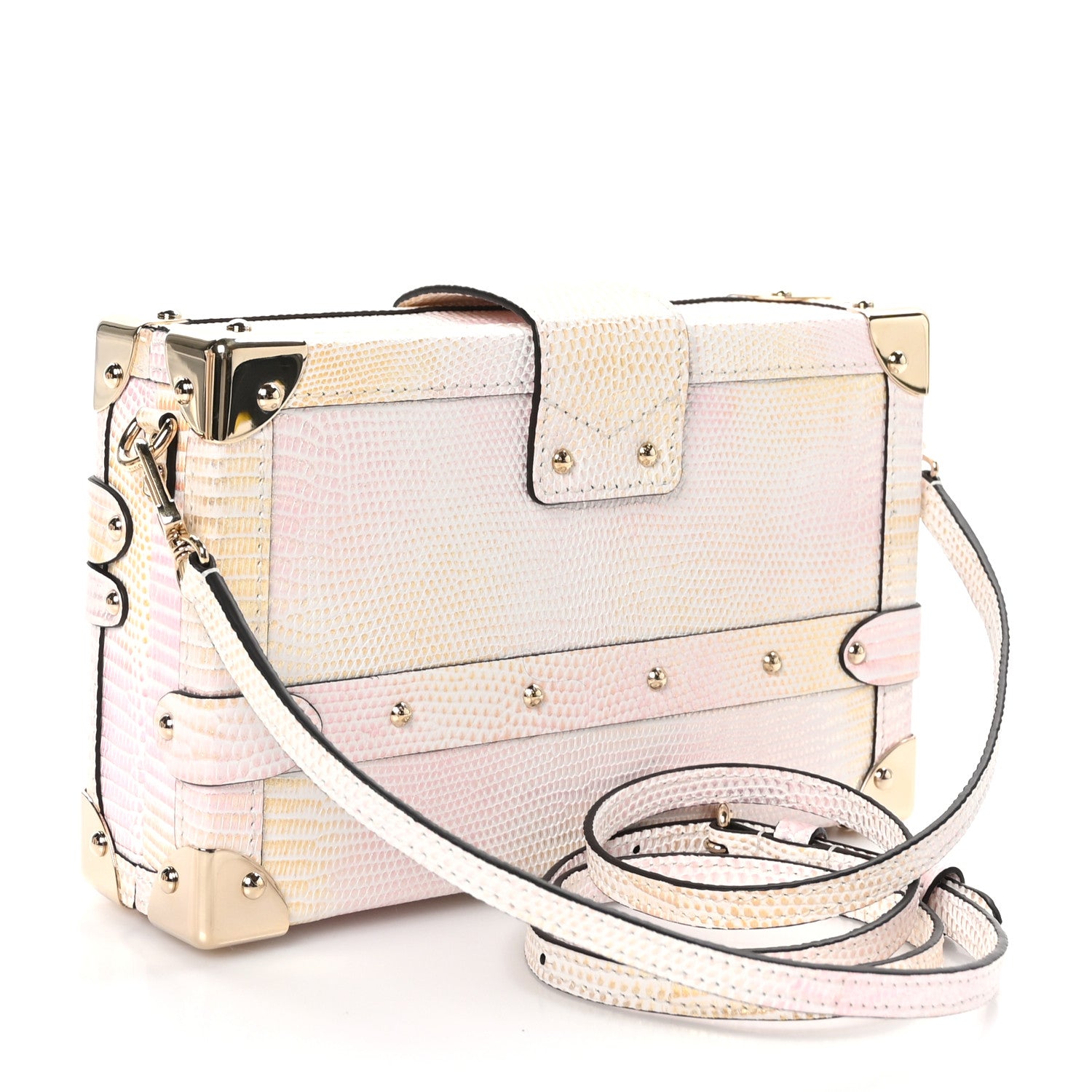 Louis Vuitton Lizard Petite Malle Pastel Mirage 4 of 11